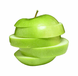 Sliced Green Apple