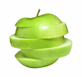 Sliced Green Apple